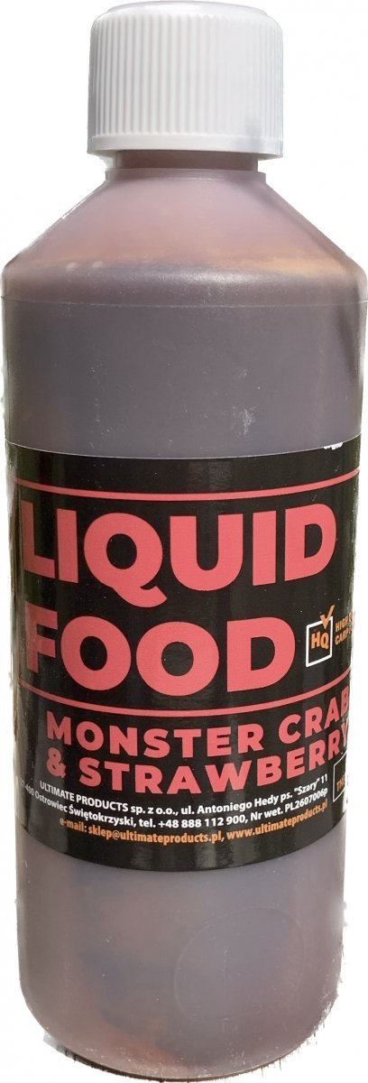 THE ULTIMATE Top Range Liquid Food  MONSTER CRAB &amp; STRAWBERRY 500ml