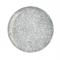Puder do manicure tytanowy - Cuccio dip 14G Platinum Silver Glitter 5561
