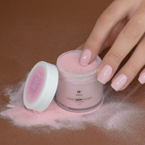 Puder do manicure tytanowy 20g - KABOS Dip 06 Dusty Rose