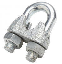 Zacisk 10mm  linowy kabłąkowy ocynkowany - 50 szt