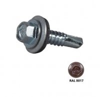 Wkręt samowiercący IMPAX 5,5X25 + EPDM - 250szt RAL 8017