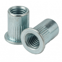 Nitonakrętka kołnierz płaski M10 Ocynk - 100 szt