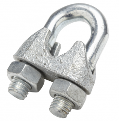 Zacisk 10mm  linowy kabłąkowy ocynkowany - 50 szt