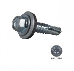 Wkręt samowiercący IMPAX 4,8X19 + EPDM - 250szt RAL 7024