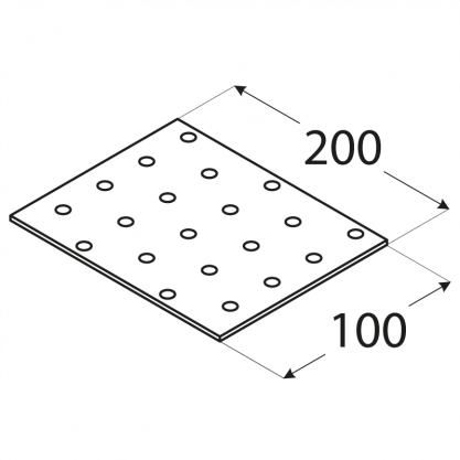PŁYTKA PERFOROWANA PP12 100X200 - 10szt