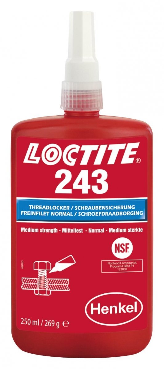 LOCTITE 243 250ml - środek do zabezpieczania gwintów