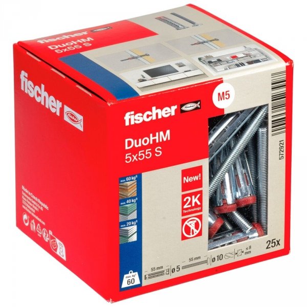 FISCHER 572921 kołek DuoHM 5x55 S   - 25 szt