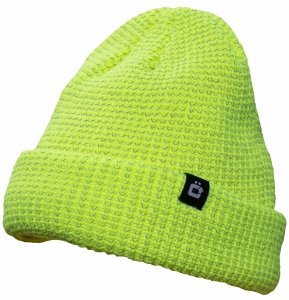 CZAPKA ZIMOWA Z ODBLASKOWĄ NICIĄ NEON