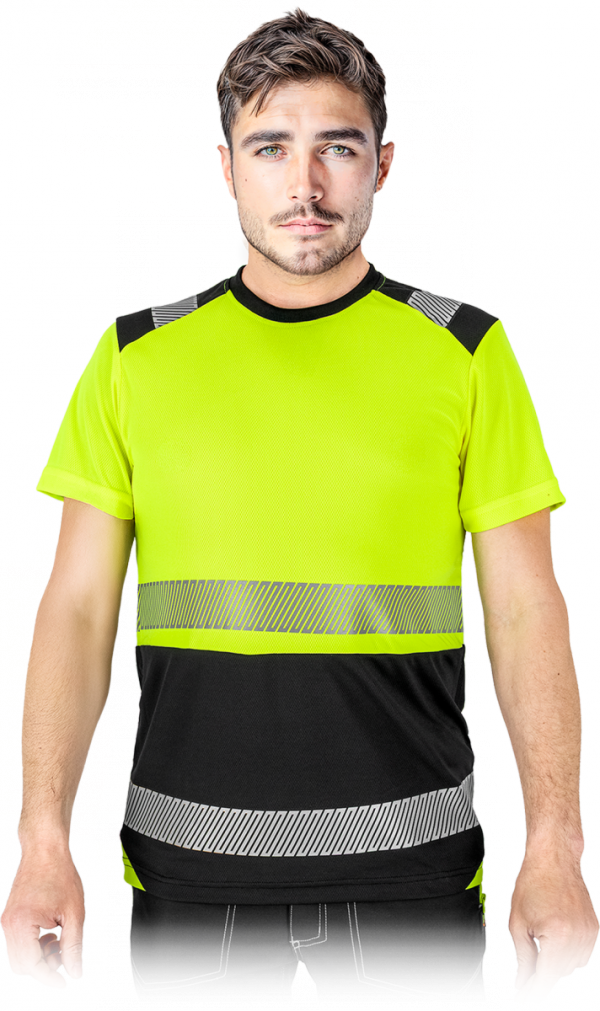 T-SHIRT OSTRZEGAWCZY Z SIATECZKI IGUANA