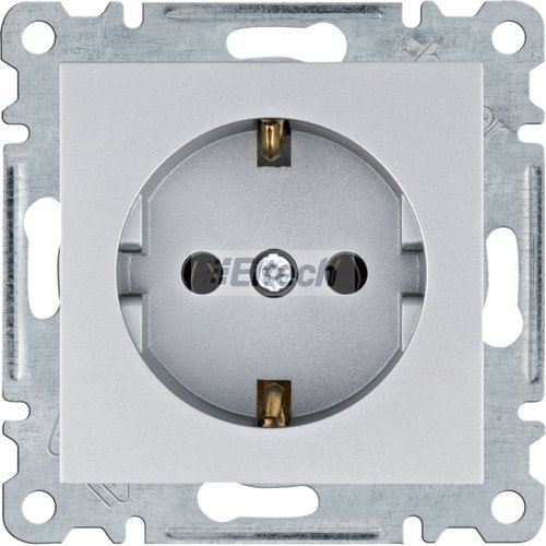 lumina Gniazdo SCHUKO, srebrny WL1052