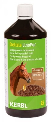 Olej lniany dla konia LinoPur, 1000 ml 