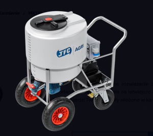 Wózek do mleka z dystrybutorem i mieszczem / mikserem 170L