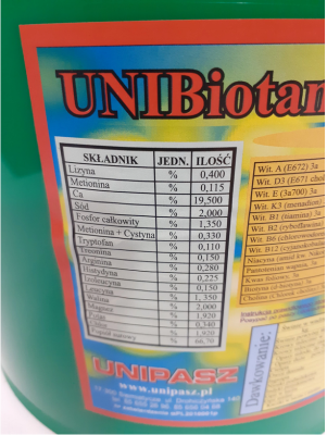 Unibiotan 4kg - witaminy dla zwierząt 