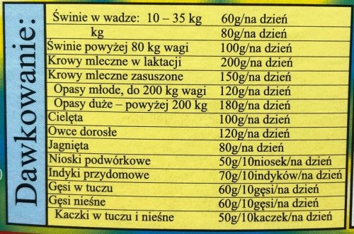 Unibiotan 10kg - witaminy dla zwierząt