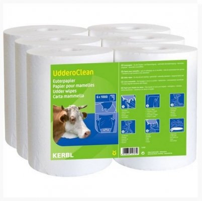 Papier do higieny wymion Uddero Clean 6x1000 listków 21 x 21 cm