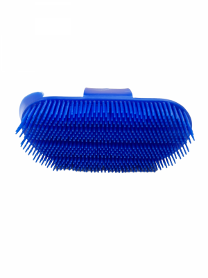 Zgrzebło iglak regulowane plastikowe niebieskie