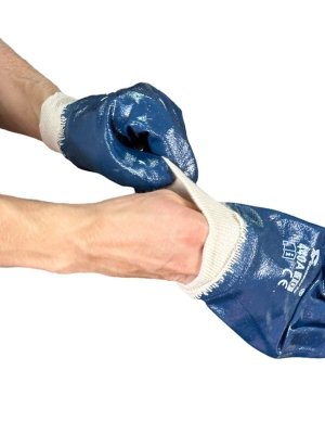 Rękawice robocze PREMIUM, niebieskie, roz. 10/XL