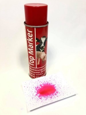 Spray do znakowania zwierząt, TopMarker 500ml, czerwony