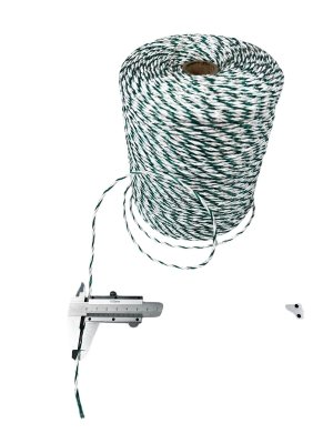 Plecionka TITAN, 400 m x 2,2 mm biało-zielona
