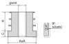  Wkładka gwintowana 20x20mm M10 ść.1,5-2,0 - 50 sztuk