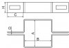 Obejma do paneli końcowa 50x50 zielona - komplet