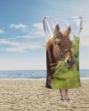 Ręcznik kąpielowy 70x140 HORSES Koń Konik  (WZ.78)