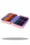 Piórnik CoolPack potrójny z wyposażeniem JUMPER 3 pomarańczowe ombre, GRADIENT BERRY (E67506)