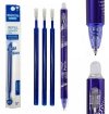 Długopis żelowy wymazywalny automatyczny CLICK niebieski + WKŁADY (54135PTR+86655PTR)