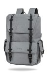 Plecak męski na laptop 13-15,6 z USB Packer Gray Szary  R-Bag (Z012)