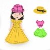 Modowe stylizacje 80 naklejek DRESS ME UP Kidea (MS80KA)