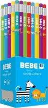 6x Ołówek z gumką HB INTERDRUK B&B Kids (95088SET6CZ)