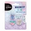 Magnesy kolorowe 4 szt BUNNY Króliczek Serce Gwiazdka KIDEA (MLB4KA)