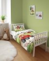 Pościel FARMA TRAKTOR komplet pościeli MAYA MOO 100x135 cm CZERWONA (4997A)