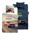 POŚCIEL ŚWIECĄCA CZERWONY SAMOCHÓD 160x200cm FLUO AUTO NEVADA USA CADILLAC