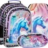 ZESTAW 3 el. Plecak szkolny UNICORN Jednorożec (PL15BJR15SET3CZ)