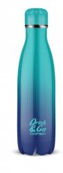 Zestaw bidon i śniadaniówka Drink&Go butelka termiczna CoolPack 500ml niebieskie ombre, GRADIENT OCEAN (Z04509+Z07509)