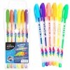 KIDEA Długopisy żelowe 6 kolorów Fluorescencyjne Zapachowe (DZF6KA)