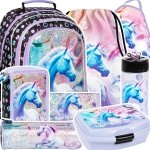 ZESTAW 8 el. Plecak szkolny UNICORN Jednorożec (PL15BJR15SET8CZ)