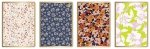 4x Zeszyt A5 80 kartek w kratkę METALLIC FLORAL (48364SET4CZ)