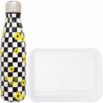 Zestaw bidon i śniadaniówka Drink&Go butelka termiczna CoolPack 500ml kwiatki, CHESS FLOW (Z04745+93491CP)