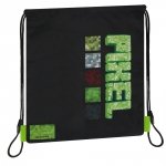 Worek na obuwie gra, PIXEL ZIELONY Starpak (527160)