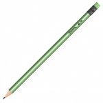 Ołówek trójkątny z gumką METALICZNY HB COLORINO KIDS mix (39941)