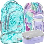 ZESTAW 5 el. Plecak szkolny młodzieżowy BackUP 26 L ekologiczny ocean, ECO SOFT (PLB4X60EKOSET5CZ)