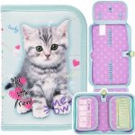 Piórnik bez wyposażenia ST.RIGHT My Little Friend MINT KITTY Kotek PC3 (68746)