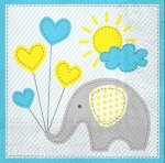 Serwetki dekoracyjne Cute Elephant SŁONIK 33x33 cm (SDL064605)
