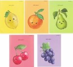 5x Zeszyt A5 w kolorową linię 32 kartki HAPPY FRUITS (400183796SET5CZ)