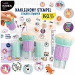 STEMPEL Z NAKLEJKAMI pieczątka 150 NAKLEJEK KIDEA (NS150KA)