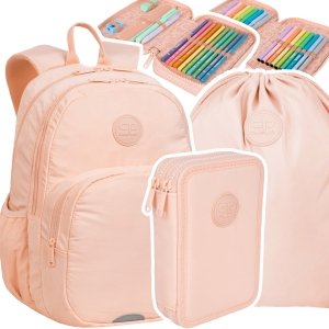 ZESTAW 3 el. Plecak CoolPack RIDER  27 L PASTEL / POWDER PEACH (F109650SET3CZ)