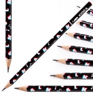 Ołówek szkolny trójkątny KIDEA HB TIK TALK Tok (OTNKA)