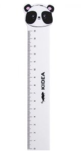 Linijka plastikowa z figurką 15 cm PANDA Kidea (LF15CMKA)